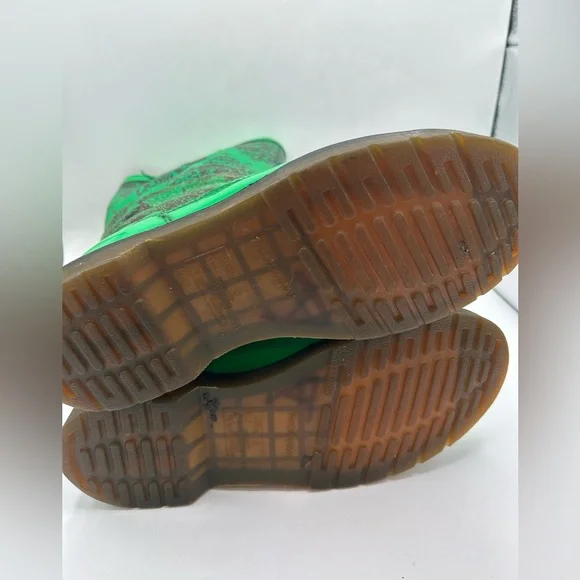 RARE Dr Martens green floral Rain Nellie  Wellies Welly Wellington boot vintage - Picture 5 of 16